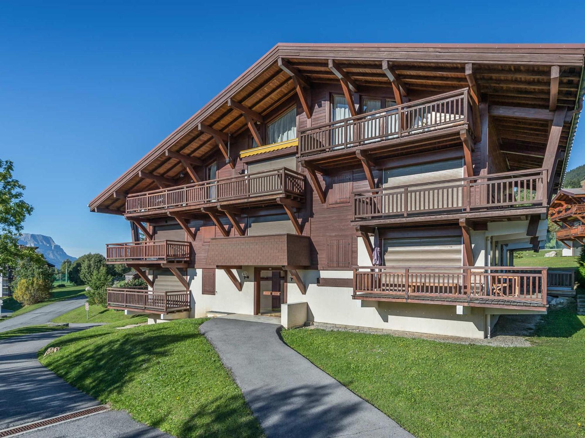 Studio 4 Pers - Balcon - Proximite Pistes Et Golf - Tv - Garage - Animaux Ok - Tennis En Ete - Fr-1-453-82 Megève Exterior foto
